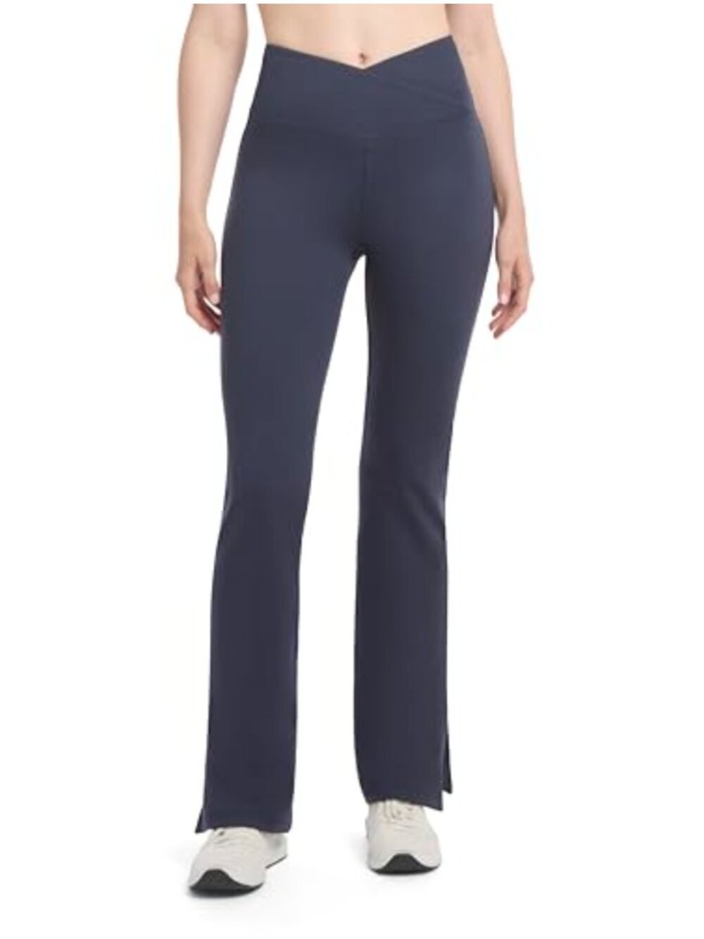 Danskin Side Slit Flare Leg Yoga Pants High Rise Athletic Leggings
